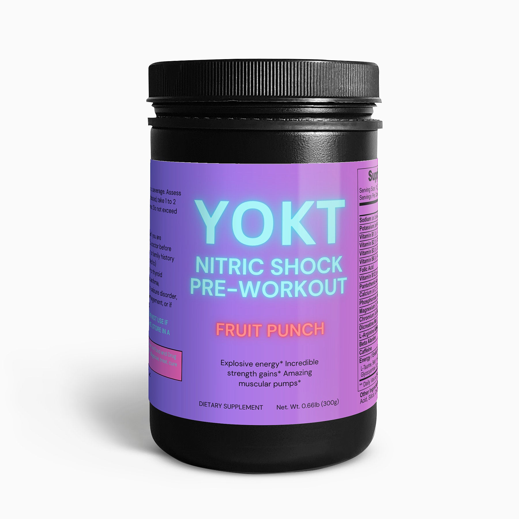 Nitric Shock Pre-Workout Powder (Fruit Punch)